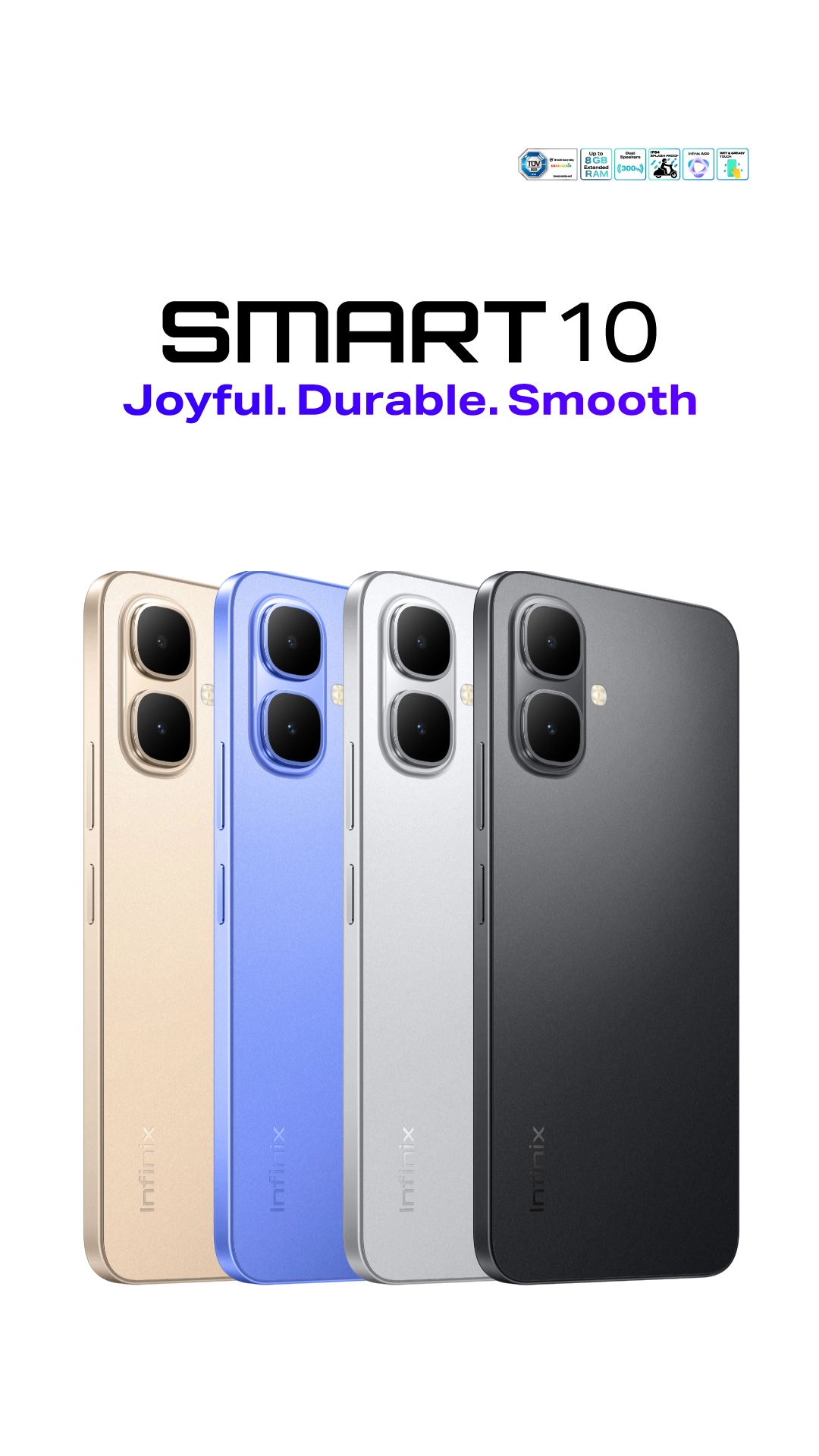 Infinix Smart 10 6GB(3+3)+64GB